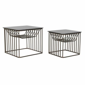 Juego de 2 Mesitas DKD Home Decor Negro Cobre 52 x 52 x 44 cm de DKD Home Decor, Mesas - Ref: S3033973, Precio: 161,89 €, Des...