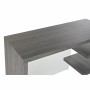 Bureau DKD Home Decor Verre Gris Transparent MDF Verre trempé (120 x 50 x 76 cm) de DKD Home Decor, Bureaux et tables d'ordin...