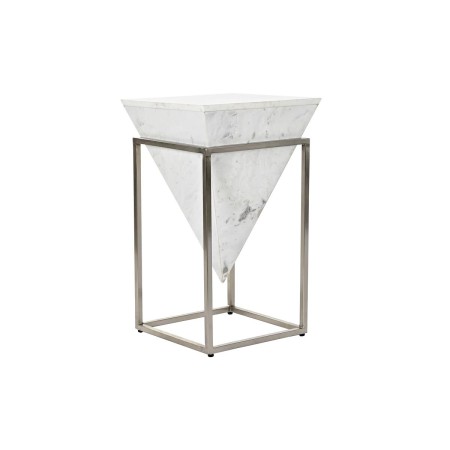 Side table DKD Home Decor White Silver Metal Marble 36 x 36 x 60 cm by DKD Home Decor, Tables - Ref: S3034064, Price: 158,43 ...