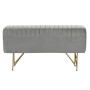 Banqueta DKD Home Decor 90 x 31 x 47 cm Gris Dorado Metal de DKD Home Decor, Sillas - Ref: S3034069, Precio: 102,70 €, Descue...