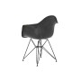 Silla con Reposabrazos DKD Home Decor Gris oscuro Metal 64 x 59 x 84 cm de DKD Home Decor, Sillas - Ref: S3034074, Precio: 12...