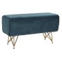 Bench DKD Home Decor  90 x 31 x 47 cm Metal Turquoise | Tienda24 - Global Online Shop Tienda24.eu