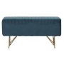 Bench DKD Home Decor  90 x 31 x 47 cm Metal Turquoise | Tienda24 - Global Online Shop Tienda24.eu