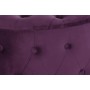 Footrest DKD Home Decor Purple Polyester Burgundy MDF Wood (70 x 70 x 42 cm) | Tienda24 - Global Online Shop Tienda24.eu