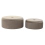 Repose-pied DKD Home Decor 70 x 70 x 32 cm 70 x 70 x 28 cm Velours Gris clair Bois MDF de DKD Home Decor, Poufs et repose-pie...