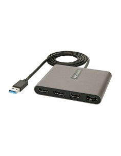 Adaptador USB C a HDMI NANOCABLE 10.16.4305 4K Ultra HD Gris 15 cm | Tienda24 Tienda24.eu