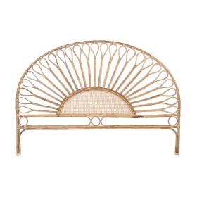 Headboard DKD Home Decor Natural Sunflower Wood Rattan 178 x 4 x 90 cm 178 x 4 x 127 cm by DKD Home Decor, Beds, structures a...