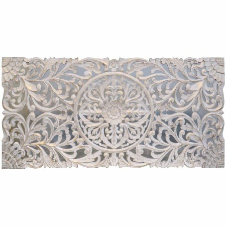 Cabeceira de Cama DKD Home Decor Branco Dourado Madeira MDF 180 x 4 x 90 cm de DKD Home Decor, Camas, estruturas e bases - Re...