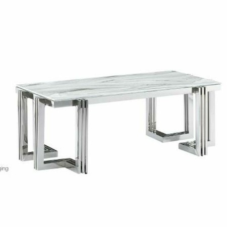 Dining Table DKD Home Decor Crystal Steel (180 x 90 x 76 cm) | Tienda24 - Global Online Shop Tienda24.eu