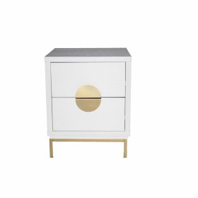 Nightstand DKD Home Decor Metal MDF (50 x 35 x 60 cm) by DKD Home Decor, Bedside Tables - Ref: S3034307, Price: 92,60 €, Disc...