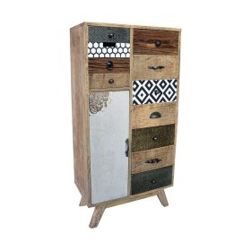 Schubladenschrank DKD Home Decor Metall Kolonial Mango-Holz 55 x 30 x 110 cm von DKD Home Decor, Kommoden & Sideboards - Ref:...