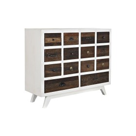 Caisson à Tiroirs DKD Home Decor Métal Blanc Colonial Brun foncé Bois de manguier (72 x 50 x 75 cm) | Tienda24 - Global Online Shop Tienda24.eu