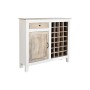 Bottle rack DKD Home Decor Natural White Mango wood (111 x 30 x 102 cm) | Tienda24 - Global Online Shop Tienda24.eu