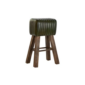 Tabouret DKD Home Decor Bois Marron Cuir Vert (41 x 30 x 79 cm) de DKD Home Decor, Tabourets - Réf : S3034333, Prix : 145,70 ...