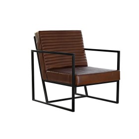 Siège DKD Home Decor Marron Noir Métal 75 x 89 x 90 cm de DKD Home Decor, Chaises - Réf : S3034335, Prix : 502,42 €, Remise : %