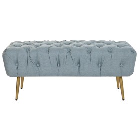 Banquette DKD Home Decor 103 x 46 x 42 cm Bleu Doré Métal de DKD Home Decor, Chaises - Réf : S3034366, Prix : 87,92 €, Remise...