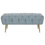 Banqueta DKD Home Decor 103 x 46 x 42 cm Azul Dorado Metal de DKD Home Decor, Sillas - Ref: S3034366, Precio: 87,92 €, Descue...