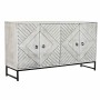 Aparador DKD Home Decor 155 x 40 x 85 cm Metal Blanco Madera de mango de DKD Home Decor, Armarios y aparadores - Ref: S303437...