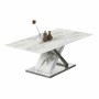 Dining Table DKD Home Decor Crystal Silver Grey Steel White 180 x 90 x 78 cm | Tienda24 - Global Online Shop Tienda24.eu