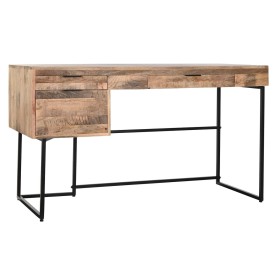 Escritorio DKD Home Decor Negro Natural Metal Madera de mango 150 x 60 x 85 cm de DKD Home Decor, Escritorios y mesas para or...