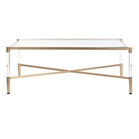 Mesa auxiliar DKD Home Decor Dorado Cristal Acero 138 x 66 x 46 cm | Tienda24 - Global Online Shop Tienda24.eu