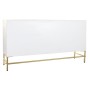 Sideboard DKD Home Decor Rhombus White Brass Mango wood (157 x 43 x 84 cm) by DKD Home Decor, Sideboards - Ref: S3034462, Pri...