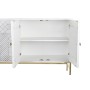 Credenza DKD Home Decor Rombos Bianco Ottone Legno di mango (157 x 43 x 84 cm) di DKD Home Decor, Credenze e buffet - Rif: S3...