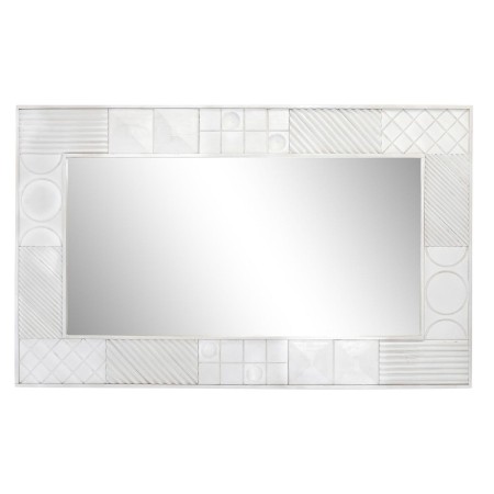 Miroir mural DKD Home Decor 154 x 4 x 94 cm Bois Blanc Bois de manguier Losanges Moderne de DKD Home Decor, Miroirs muraux - ...