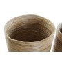 Set de maceteros DKD Home Decor Natural Marrón Ratán Bali (31 x 31 x 30,5 cm) (3 pcs) de DKD Home Decor, Maceteros - Ref: S30...