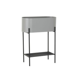 Macetero DKD Home Decor Negro Gris Metal (50 x 20 x 63 cm) de DKD Home Decor, Maceteros - Ref: S3034541, Precio: 50,97 €, Des...