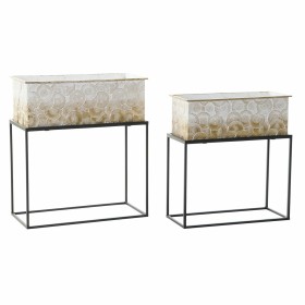 Set of Planters DKD Home Decor 53,5 x 26 x 60 cm Metal (2 Units) by DKD Home Decor, Cachepots - Ref: S3034640, Price: 188,47 ...