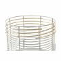 Set de Macetas DKD Home Decor Blanco Natural Metal Ratán Cuadrado 25 x 25 x 32 cm (2 Unidades) de DKD Home Decor, Macetas par...