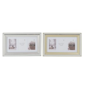 Cornice Portafoto DKD Home Decor Cristallo polistirene Dorato Argentato Tradizionale 47 x 2 x 29 cm (2 Unità) di DKD Home Dec...