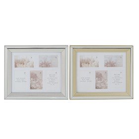 Moldura de Fotos DKD Home Decor Cristal poliestireno Dourado Prateado Tradicional 47 x 2 x 40 cm (2 Unidades) de DKD Home Dec...