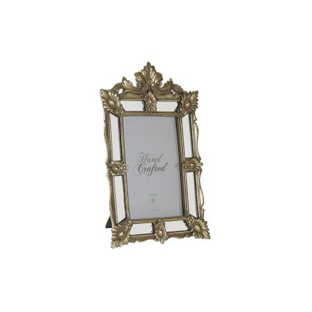 Cornice Portafoto DKD Home Decor Champagne Resina Cristallo Specchio Shabby Chic 16 x 2 x 25 cm | Tienda24 - Global Online Shop Tienda24.eu