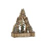 Décorations de Noël DKD Home Decor Vert Naturel Bois Arbre Maisons 30 x 15 x 37 cm (3 Unités) de DKD Home Decor, Noël - Réf :...