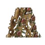 Décorations de Noël DKD Home Decor Vert Naturel Bois Arbre Maisons 30 x 15 x 37 cm (3 Unités) de DKD Home Decor, Noël - Réf :...