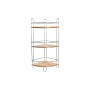 Prateleira de Casa de Banho DKD Home Decor Bambu Alumínio Metal cromado inoxidável Natural 19,5 x 19,5 x 47 cm de DKD Home De...