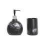 Bath Set DKD Home Decor Black Resin Plastic 11 x 6 x 17 cm | Tienda24 - Global Online Shop Tienda24.eu