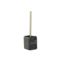 Toilet Brush DKD Home Decor Black Golden Metal Resin Marble 9,5 x 9,5 x 37 cm by DKD Home Decor, Toilet accessories - Ref: S3...