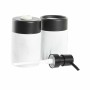 Set da Bagno DKD Home Decor Bianco Nero Bianco/Nero Metallo Resina Moderno 7,2 x 7,2 x 16,4 cm di DKD Home Decor, Set di acce...