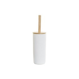 Brosse de salle de wc DKD Home Decor 10 x 10 x 38 cm Naturel Blanc Grès de DKD Home Decor, Accessoires pour wc - Réf : S30367...