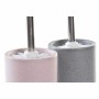 Toilet Brush DKD Home Decor Grey Pink Silver Light Pink Metal Aluminium Dolomite Urban 9,8 x 9,8 x 39 cm (2 Units) by DKD Hom...