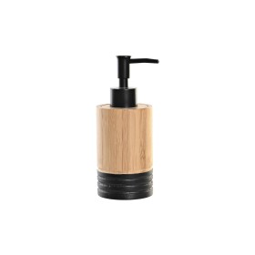 Dispensador de Sabão DKD Home Decor Preto Natural Bambu Polipropileno de DKD Home Decor, Suportes e dispensadores - Ref: S303...