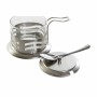 Sugar Bowl DKD Home Decor Basic Silver Stainless steel Crystal 15 x 10,5 x 10 cm by DKD Home Decor, Sugar and milk - Ref: S30...