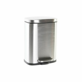 Poubelle DKD Home Decor 21,5 x 18,5 x 30 cm Argenté Acier inoxydable 5 L Basique de DKD Home Decor, Ordures et recyclage - Ré...