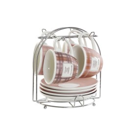 Set di Tazze da Caffè DKD Home Decor Bianco Marrone Rosa 90 ml 4 Pezzi di DKD Home Decor, Tazze - Rif: S3036868, Prezzo: 16,4...