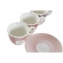 Set di Tazze da Caffè DKD Home Decor Bianco Marrone Rosa 90 ml 4 Pezzi di DKD Home Decor, Tazze - Rif: S3036868, Prezzo: 16,4...