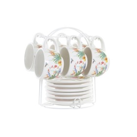 Piece Coffee Cup Set DKD Home Decor Multicolour 180 ml Dolomite by DKD Home Decor, Cups - Ref: S3036910, Price: 35,68 €, Disc...