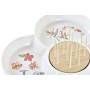 Plateau apéritif DKD Home Decor Multicouleur Naturel Bambou Grès Tropical 22 x 22 x 7 cm de DKD Home Decor, Plats et plateaux...